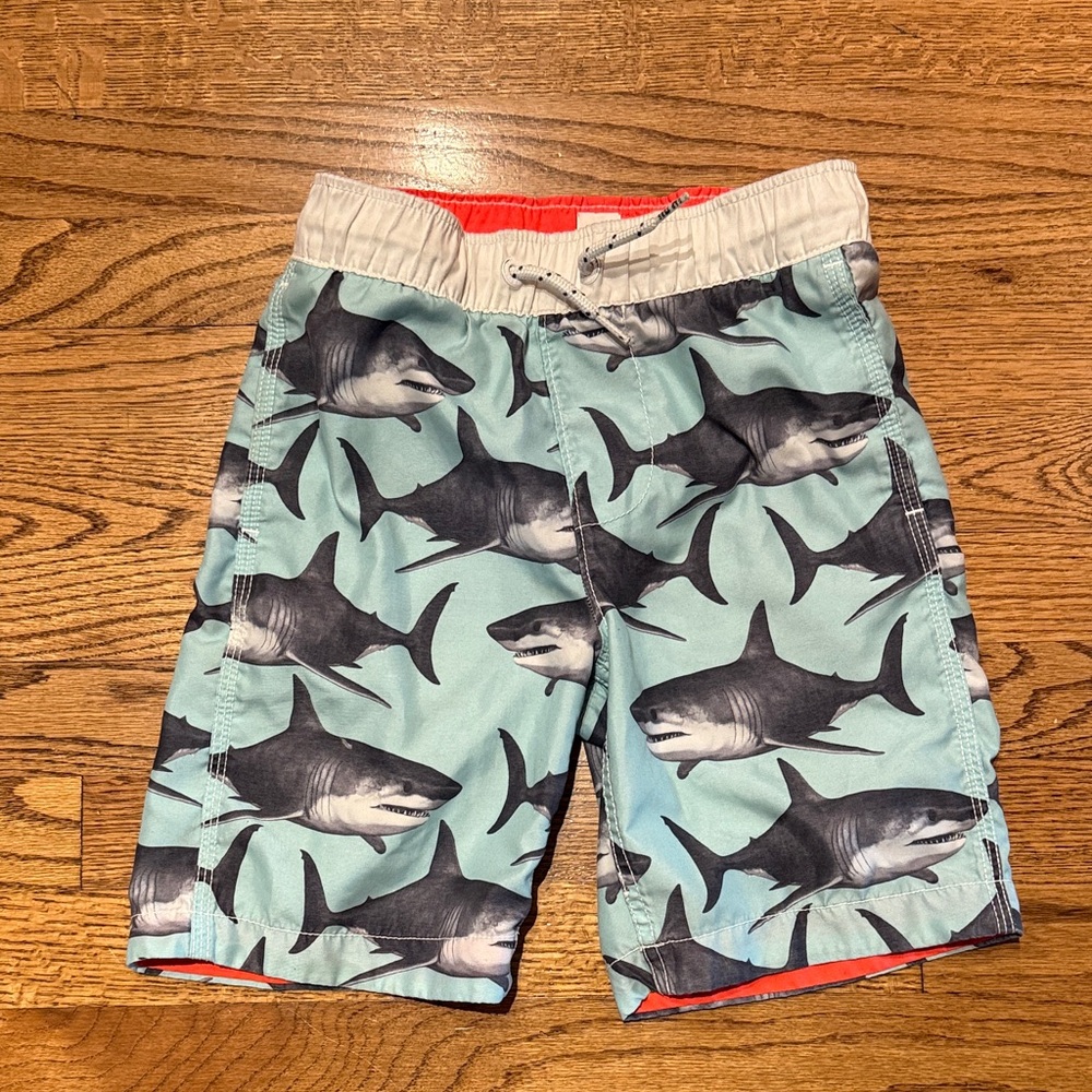 GAP Kids Aqua Shark Swim Trunks